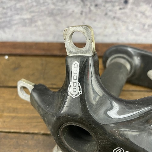 FSA SLK Carbon Fiber Crank Set 172.5 110 Double Splined Road Race 9 Speed 24 mm - 第 3/14 張圖片