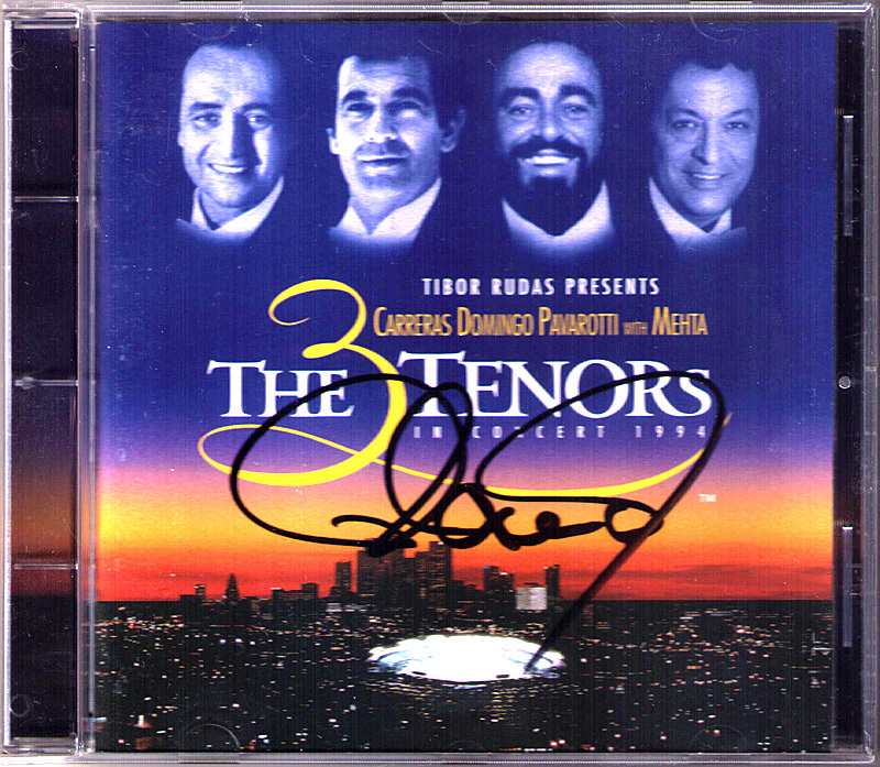 Placido DOMINGO Signiert 3 Tenors in LA 1994 CARRERAS