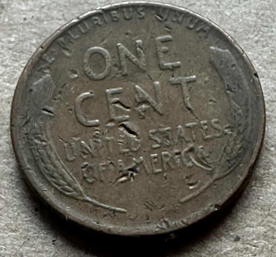 1945 D Wheat Penny - mint errors D is rotated see photos - Image 3 of 4