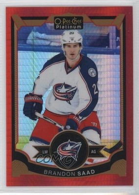 2015-16 O-Pee-Chee Platinum Red Prism 86/149 Brandon Saad #142 1x1