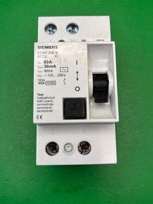 Siemens 5SM1316-0 63A 30mA RCCB RCD