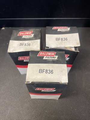 Baldwin In-Line Fuel Filter BF836  ( QTY 3 )