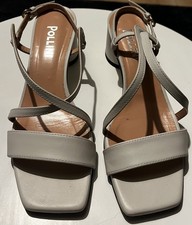 Pollini Damen Schuhe Sandalen Gr. 37  Leder Sommer Sandaletten