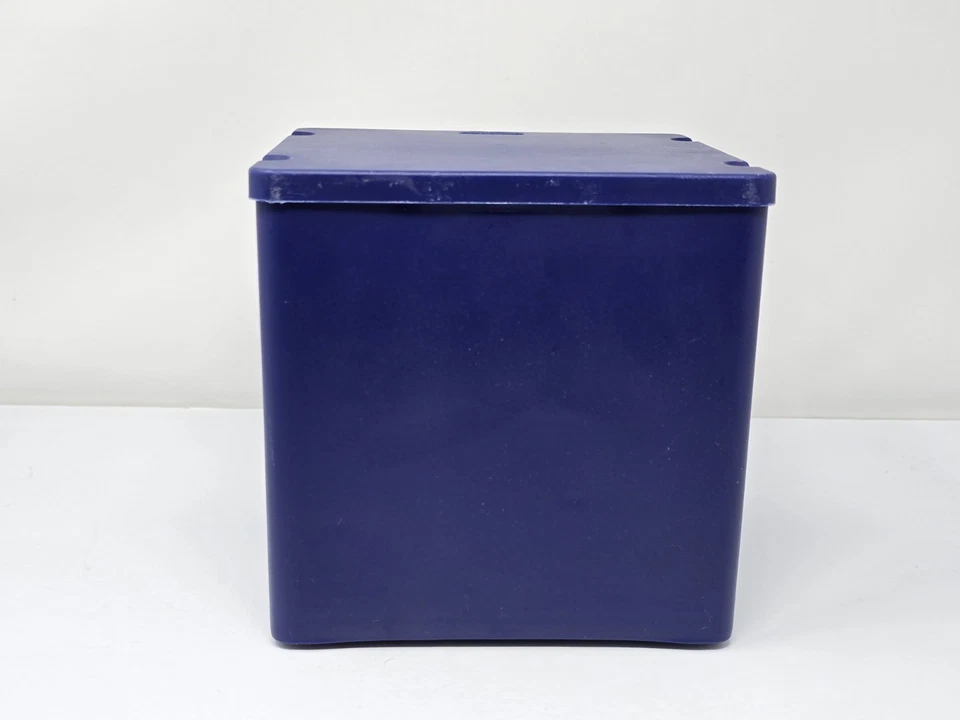 Sterilite Small 3 Drawer Desktop Plastic Organizer Navy Blue with Pull Knobs - Image 3 of 4