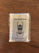 Travel Bug - Dog Tag - Silver Finish - Sealed Unactivated Geocaching Geocoin