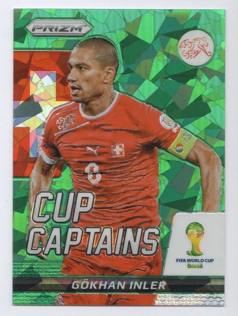 GOKHAN INLER 2014 Panini Prizm World Cup Cup Captains Green Crystal 04/25