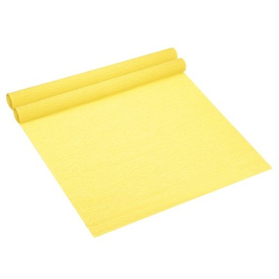 8.2ft Crepe Paper Roll, 2 Roll 20'' Width Paper Streamer Sheet, Dark Yellow