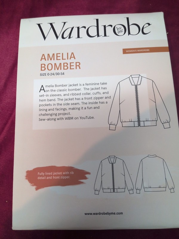 Wardrobe By Me - Amelia Bomber, Uncut Sewing Pattern- Unopened Box