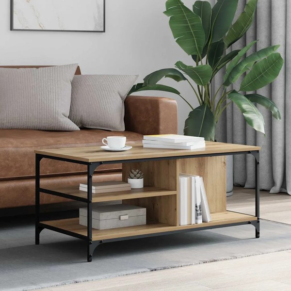 Couchtisch Artisan-Eiche 100 X 50 X 45 Cm Holzwerkstoff-image