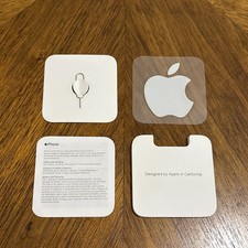 Apple Sim Card Tray Removal Ejector Pin Open Tool and Apple Sticker for iPhone