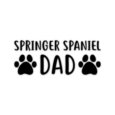 Springer Dad Vinyl Sticker Die Cut Weatherproof UV Protected