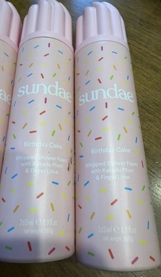 New Sundae Birthday Cake Whipped Shower Foam 265ml