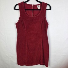 American Eagle Outfitters Corduroy Mini Dress Burgundy Red Sleeveless Size 8