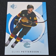 2024-25 Upper Deck SP Hockey BLUE Parallel Base Set #15 Elias Pettersson  nhl