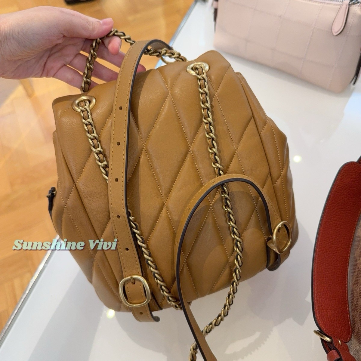 【新品未使用】COACH ブラウン TABBY バックパック CU076 公式】COACH – コーチ | タビー バックパック・キルティング