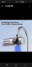 Wasserfilter Wasserhahn Edelstahl Trinkwasser UV-Blaulicht LED-Anzeige