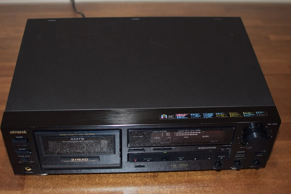 AIWA AD-F810U 3-Head Cassette Deck , Dolby B/C, HXPro, serviced - Image 2 of 3