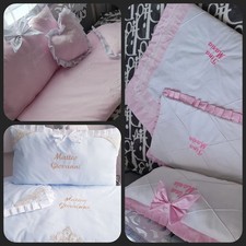 BABY COT BEDDING SET PERSONALIZED 