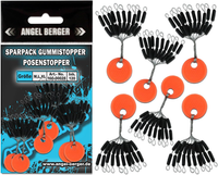 Angel-Berger Sparpack Gummistopper 120 StüCk Posenstopper Schnurstopper Silikons