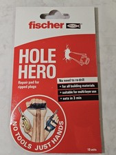Fischer Hole Hero Rawlplug Fix Fast Repair Bond For Loose Wall Plugs 10 Discs