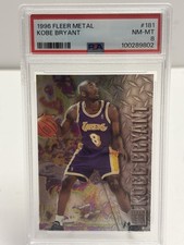 1996-1997 96-97 FLEER METAL KOBE BRYANT LAKERS ROOKIE CARD #181 SP RC PSA 8. rookie card picture