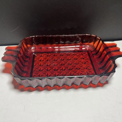 Vintage Anchor Hocking Royal Ruby Rectangular Serving Bowl , Absolutely Stunning