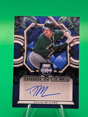 2023 Panini Elite Extra Edition - Hidden Gems David McCabe #HG-DMC Blue (AU, RC)