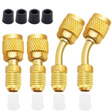 Aienxn R410A Mini Split Adapter, 5/16" Female to 1/4" Male Flare, R410a Adapt...