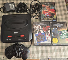 SEGA Mega Drive II 16-Bit PAL Console Bundle w/ Controller, Power & AV Cables