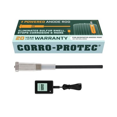 Corro-Protec Powered Anode Rod for Water Heater, 20-Year Warranty, Eliminates...