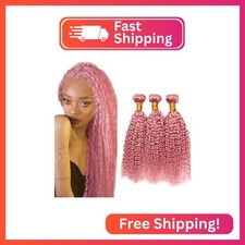 Pink Bundles Human Hair Water Wave Human Hair Bundles 24 26 28 Inch FuivJuix Unp