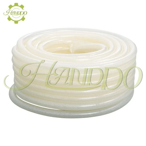 3/4" ID × 1" OD 100ft Clear Braided Hose High Pressure Flexible Reinforce PVC