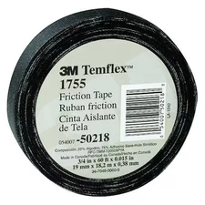 3M 1755 3/4"X60' Electrical Friction Tape, 1755, Temflex, 3/4 In W X 60 Ft L,