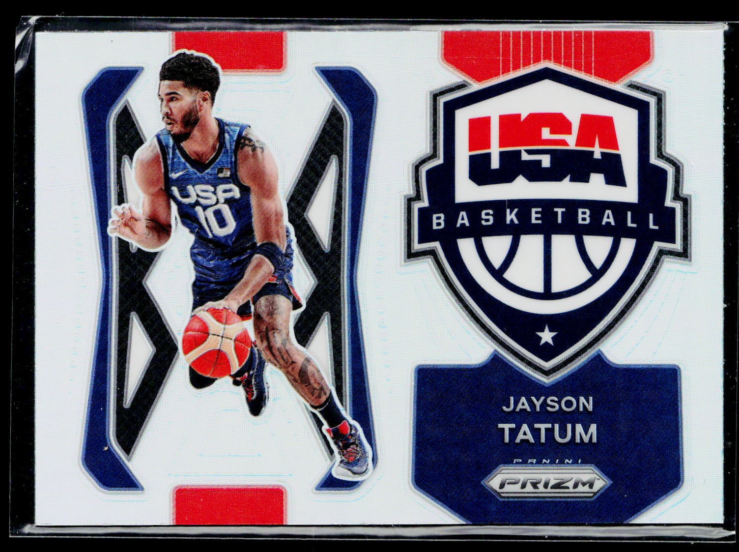 2021-22 Panini Prizm #1 Jayson Tatum USA Basketball Prizms Silver