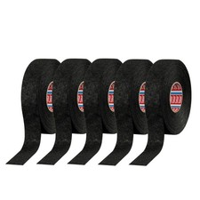 Automotive Wire Harness Tape PET Fleece Black 19mm x 15m 5 Rolls 51608