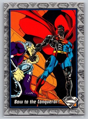 1993 Return of Superman #51 Bow to the Conqueror Mongul SkyBox DC Comics Card