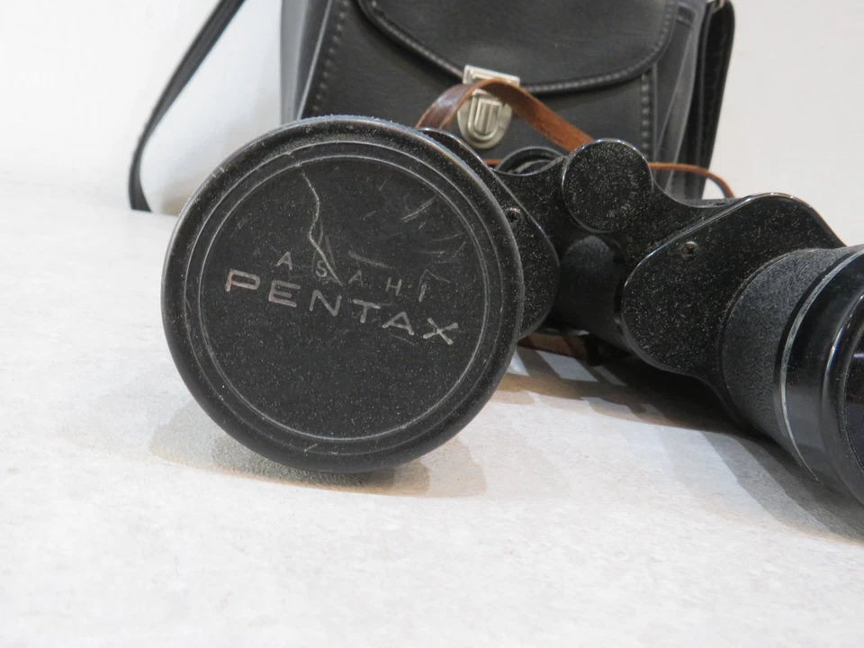 ASAHI PENTAX PRISM BINOCULARS COATED OPTICS JAPAN NO. 40-5281 7×50 FIELD 7.1° - Image 4 of 4