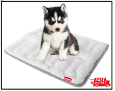 Dog Crate Mat 24" X 18" , Small Dog Bed for Crate, Soft Plush Bed Pad Machine Wa