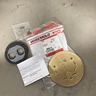 Wiremold #895 Cover Plate ~ 2 Flip Lids New-Unboxed
