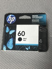Genuine HP 60 Black Ink Cartridge NEW SEALED-Expired