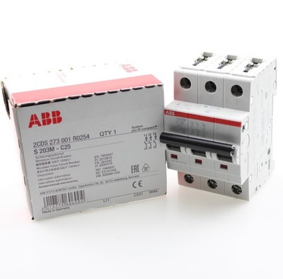 ABB S203M-C25 Sicherungsautomat C-Char., 10kA,25A, 3P