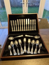 Kings Pattern Canteen 48Peace 12 each Cutlery Silver Plate knives, forks, spoons