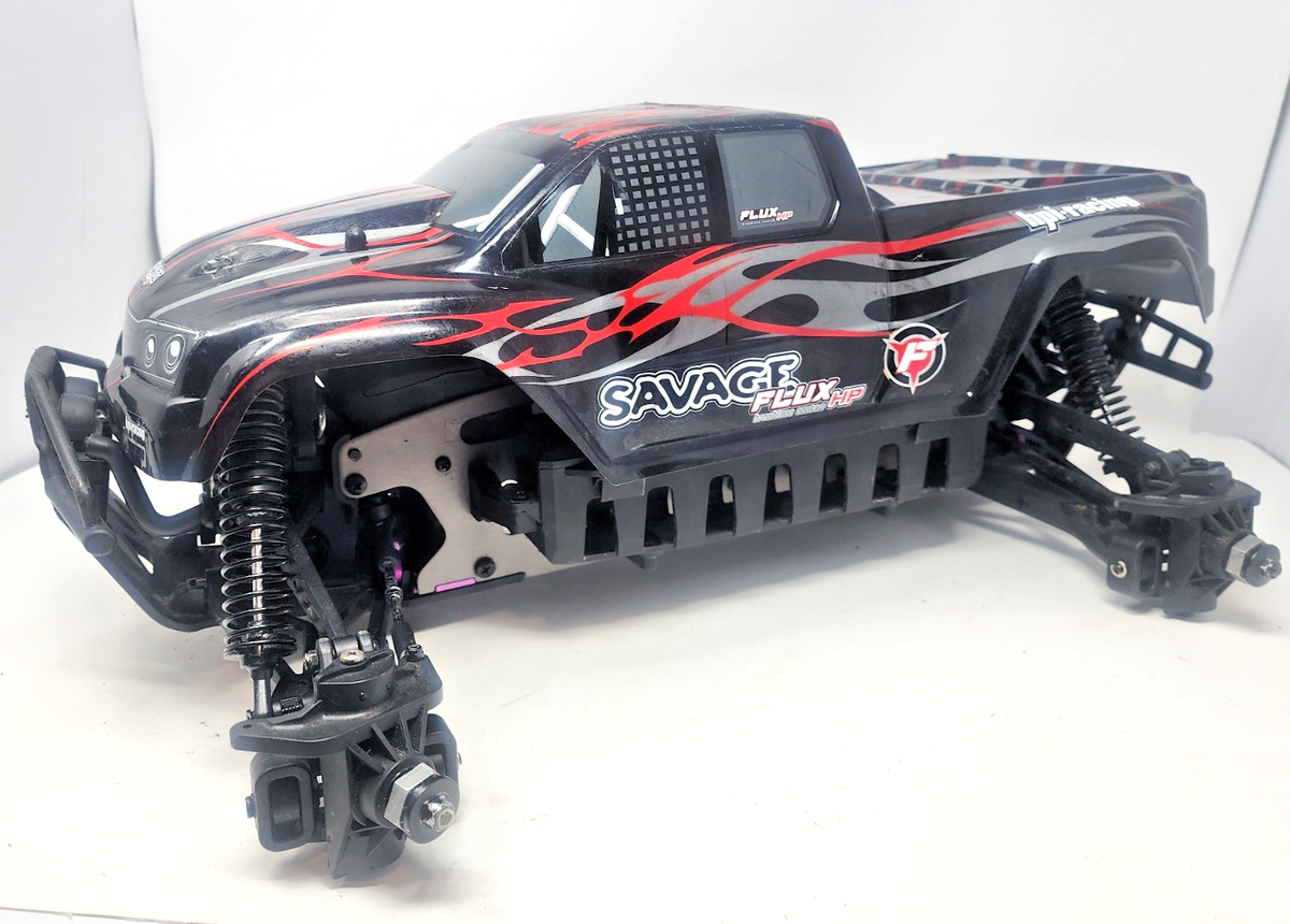 Hpi Savage Flux HP Roller Slider 1/8 Chassis Rc Truck With Manual