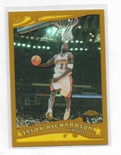2005-06 Topps Chrome Jason Richardson (Warriors) GOLD REFRACTOR (#59/99)