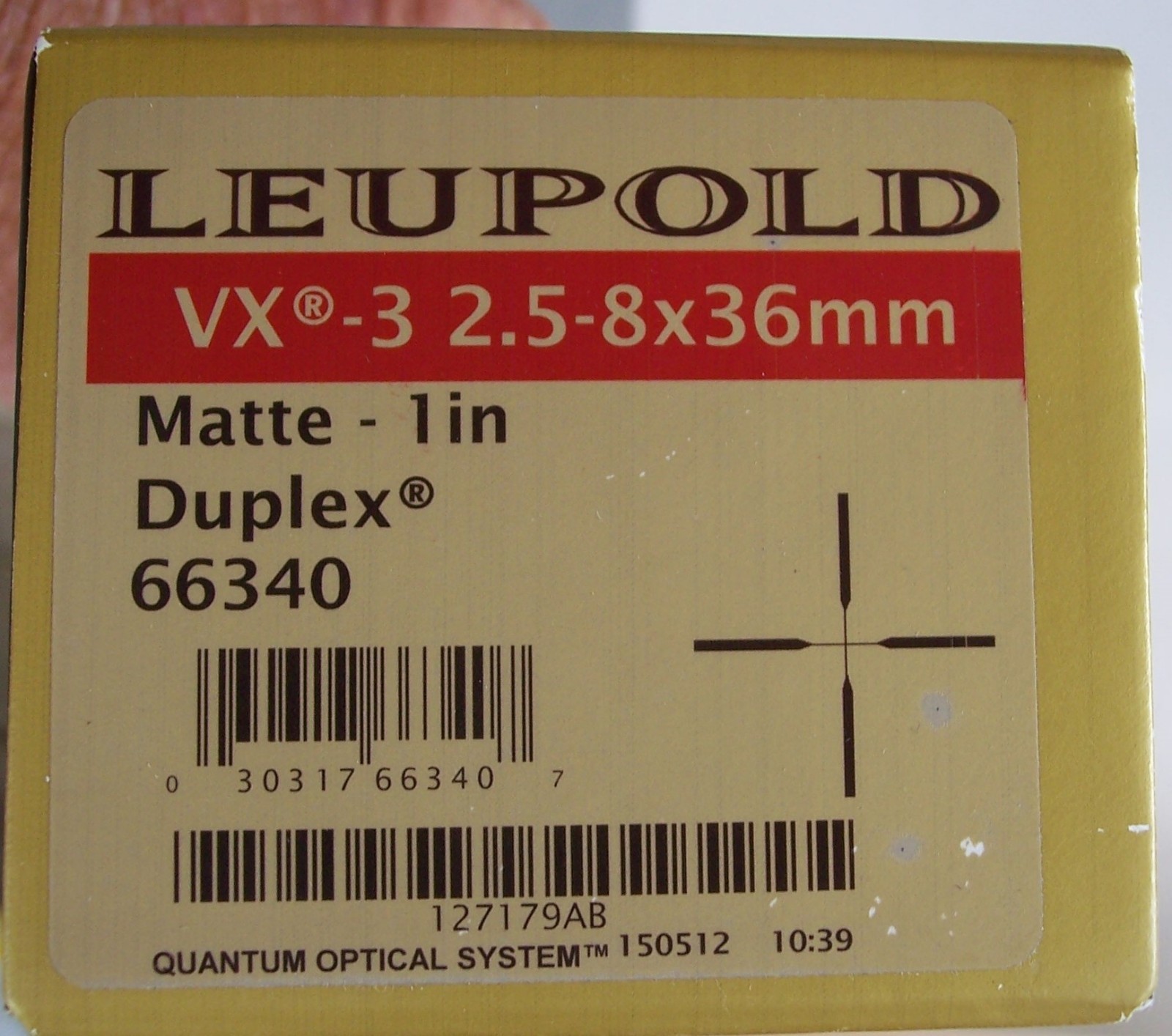 Leupold VX-3 2.5-8x36mm Rifle Scope **MIB** 2015