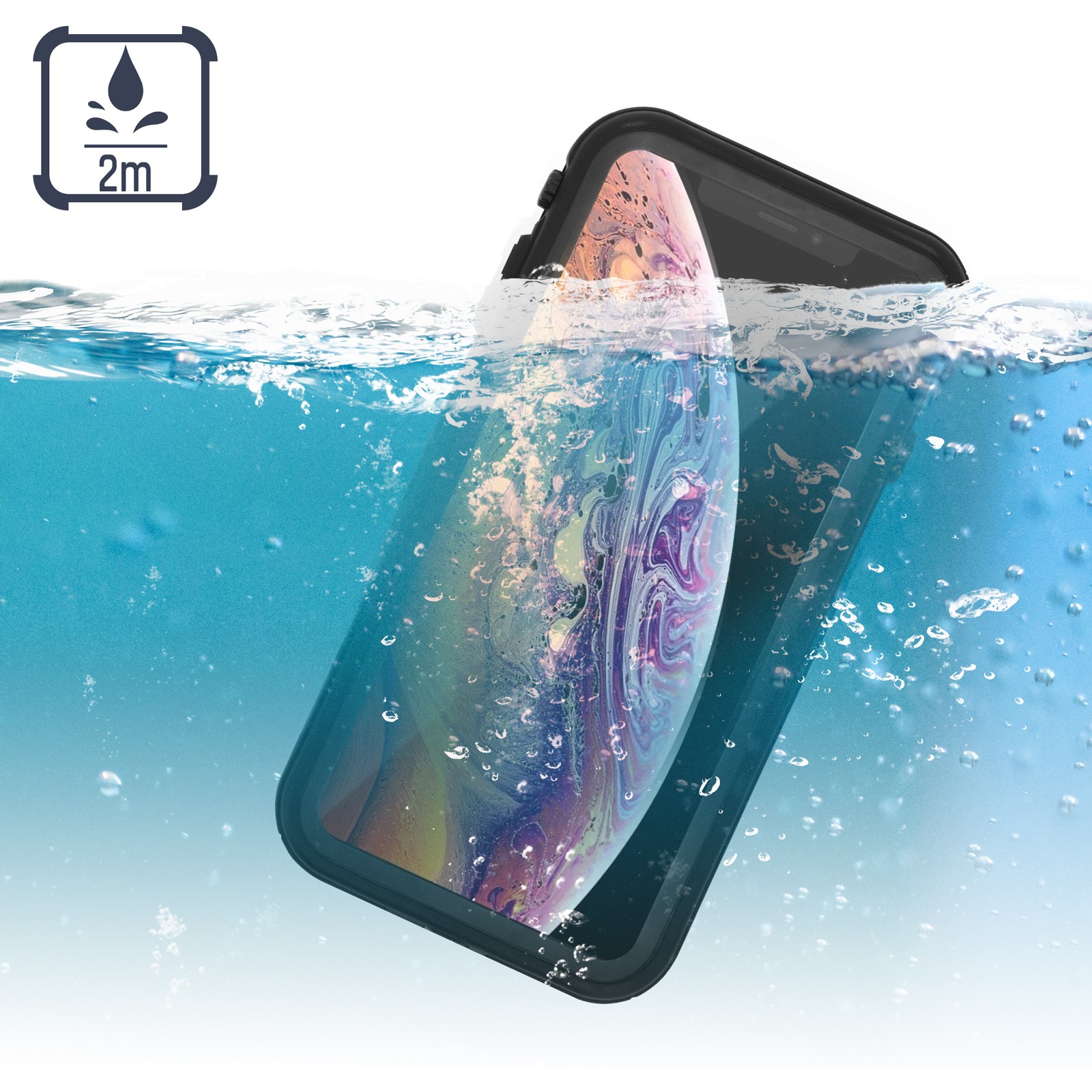 Coque étanche iPhone XS Max antichoc Redpepper avec écran tactile