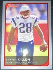 Bowman Corey Dillon #83 New England Patriots 2005 NFL Football Trading Card