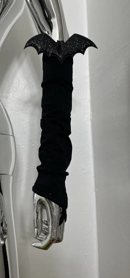 NUEVO Leg Avenue Guantes de Murciélago Brillo Negro Disfraz Nylon Talla Única Estilo 2073 Foto 3 de 4