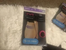 MAIDEN FORM FLEXEES SHAPING COOL COMFORT THONG SHAPERS 2XL BLACK