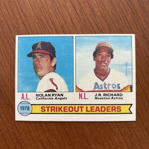 1979 79 Topps Baseball Card #6 Strikeout Leaders Nolan Ryan JP Richard NMMT 001